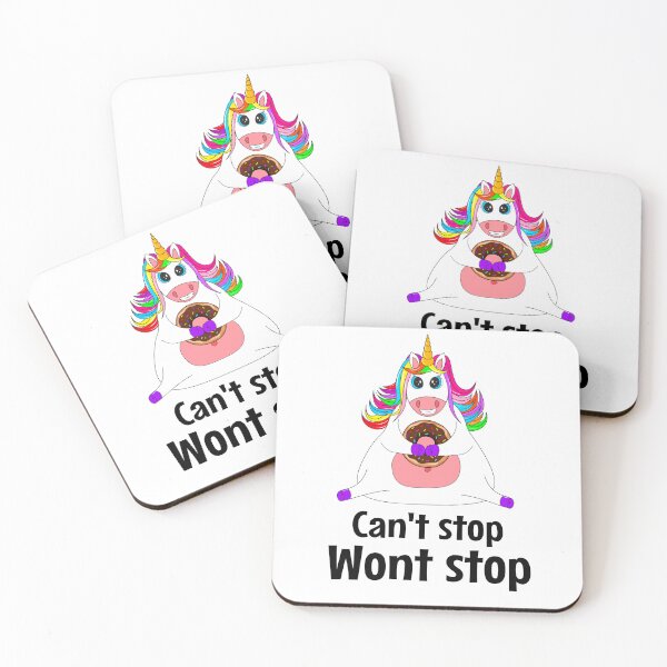 Item preview, Cute Chubby Unicorn Cartoon Hugging a Chocolate Donut designed and sold by Best-Designers.