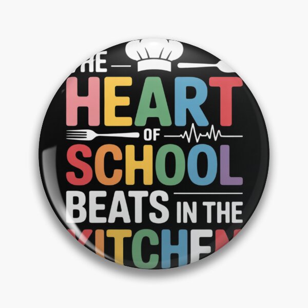 Item preview, The Heart of The School Beats in The Kitchen Lunch Lady 24  designed and sold by NailMolisa.