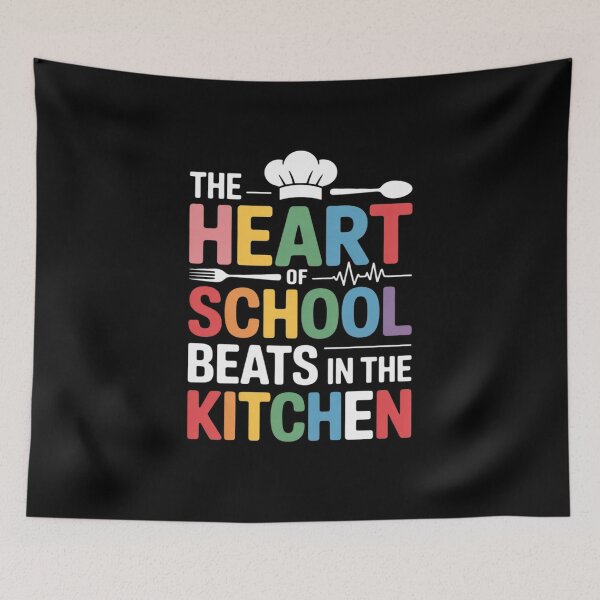 Item preview, The Heart of The School Beats in The Kitchen Lunch Lady 24  designed and sold by NailMolisa.