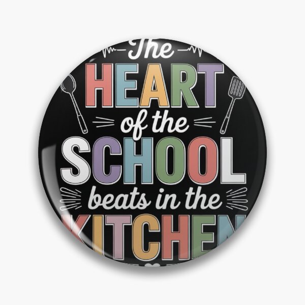 Item preview, The Heart Of The School Beats In The Kitchen Lunch Lady  designed and sold by NailMolisa.