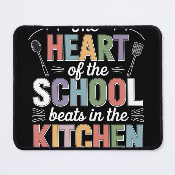 Item preview, The Heart Of The School Beats In The Kitchen Lunch Lady designed and sold by NailMolisa.