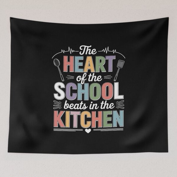 Item preview, The Heart Of The School Beats In The Kitchen Lunch Lady  designed and sold by NailMolisa.