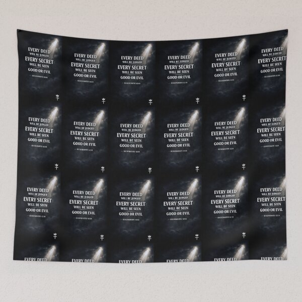 Item preview, every deed will be judged every secret will be seen good or evil designed and sold by ocd_Jessica.