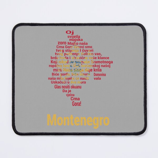 Item preview, Montenegro Anthem Map and Flag – Balkan Identity and National Pride designed and sold by JR78.