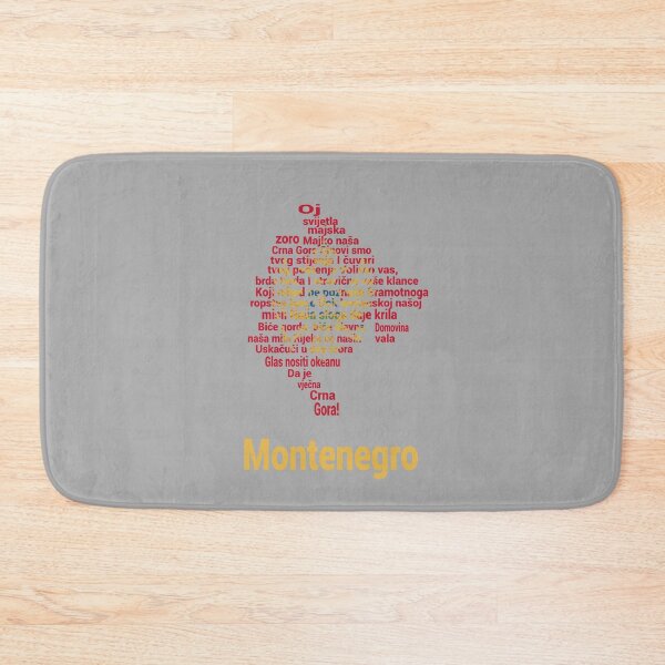 Item preview, Montenegro Anthem Map and Flag – Balkan Identity and National Pride designed and sold by JR78.