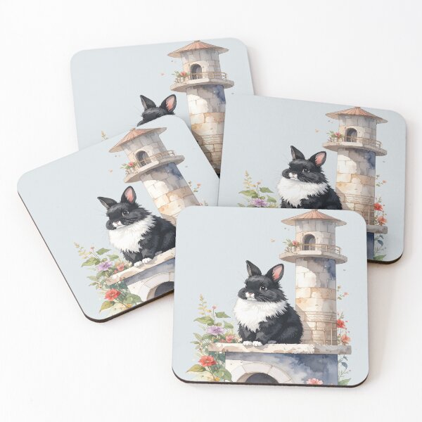 Item preview, Rabbit guard in the flower tower designed and sold by LiskoDesign.