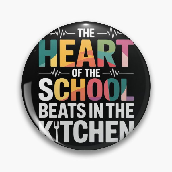 Item preview, The Heart of The School Beats in The Kitchen Lunch Lady Fun  designed and sold by NailMolisa.