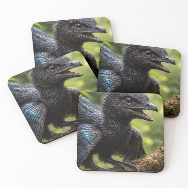 Item preview, Iridescent Feathers of the Microraptor: A Glimpse into the Cretaceous Canopy designed and sold by PrehistoryPulse.