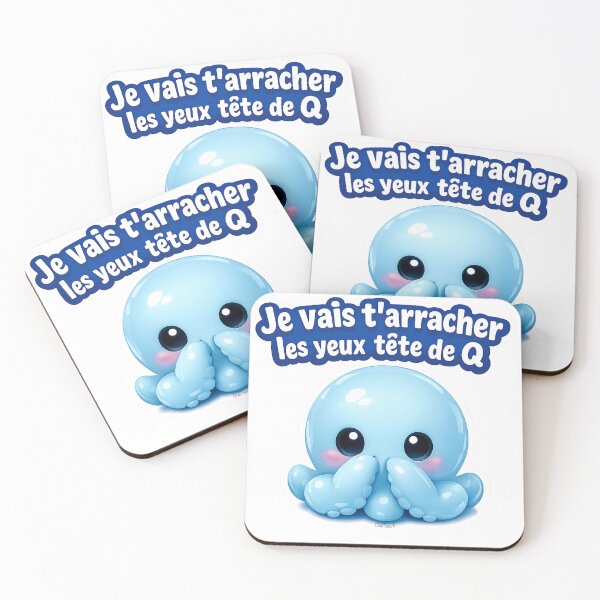 Item preview, Cute, unhappy octopus designed and sold by clubtatak.