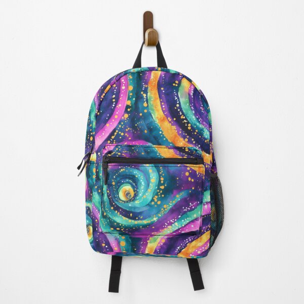 Item preview, Cosmic Swirl Abstract Pattern – Colorful Galaxy Watercolor Circles designed and sold by PixelExpressStudio.