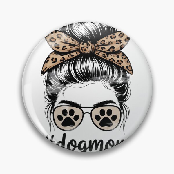 Item preview, Bleached Dog Mom Leopard Messy Bun Dog Mom Life  designed and sold by MyzoToyota.