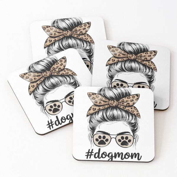 Item preview, Bleached Dog Mom Leopard Messy Bun Dog Mom Life  designed and sold by MyzoToyota.