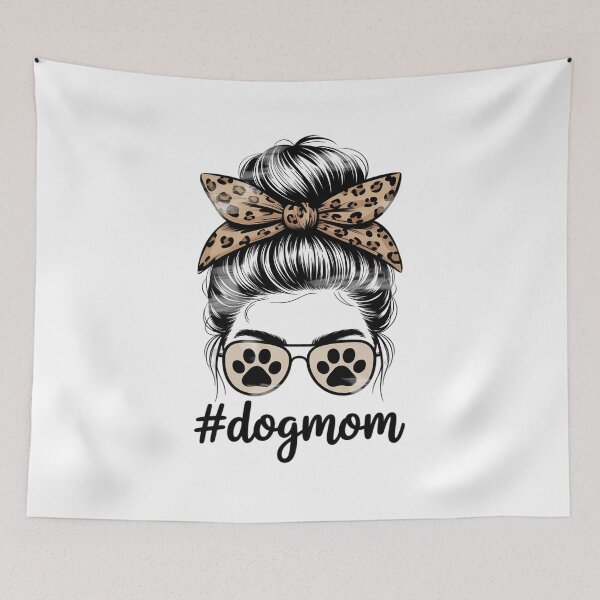 Item preview, Bleached Dog Mom Leopard Messy Bun Dog Mom Life  designed and sold by MyzoToyota.