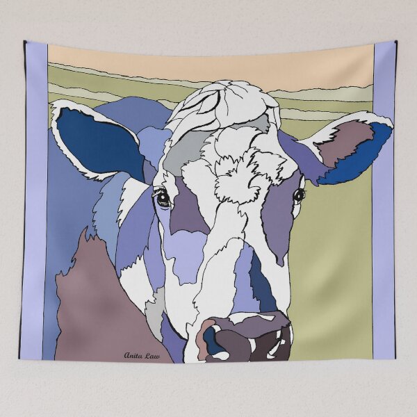 Item preview, Anita Law - Cow in field designed and sold by AnitaLawDesigns.