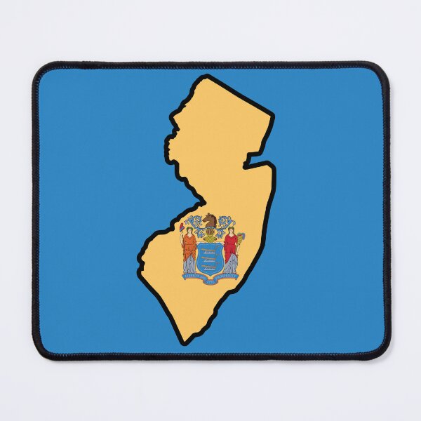 Item preview, State Flag Map of NEW JERSEY designed and sold by HFYD.