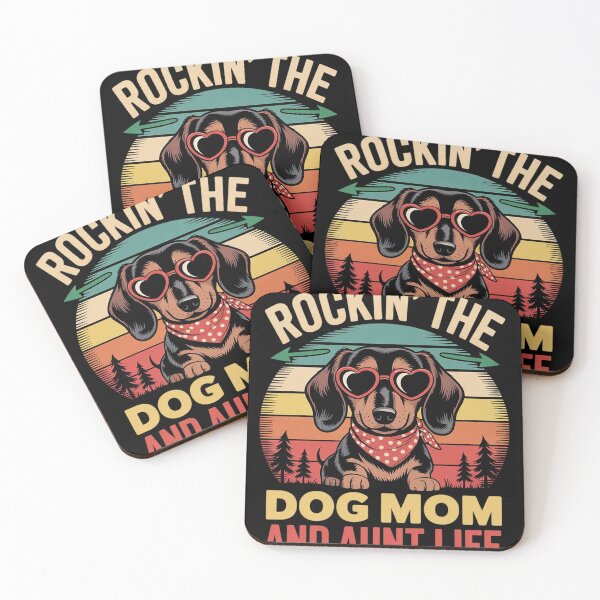 Item preview, Dachshund Glasses Rockin' The Dog Mom and Aunt Life  designed and sold by MyzoToyota.
