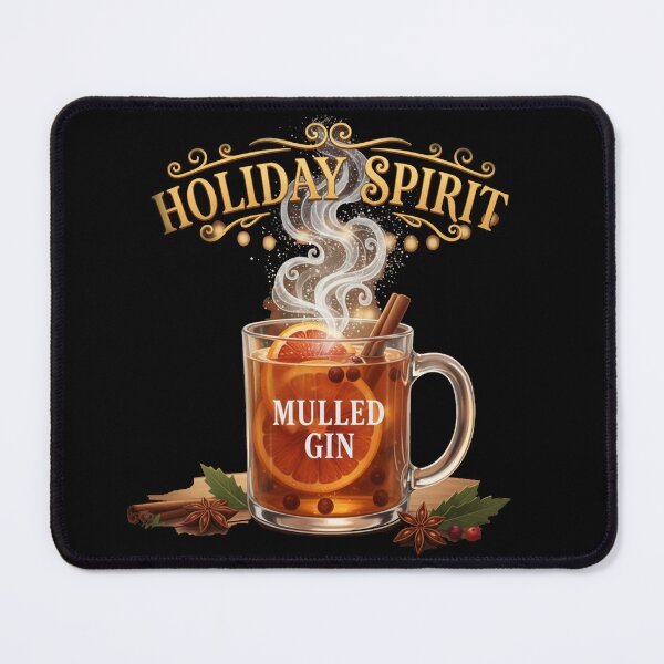 Item preview, Holiday Spirit Mulled Gin - Warm Winter Cocktail Illustration designed and sold by Fun-and-joy.