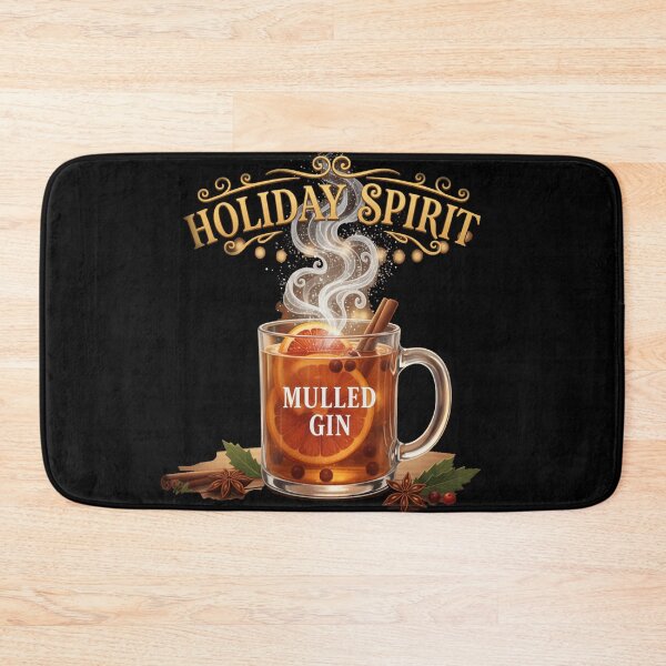 Item preview, Holiday Spirit Mulled Gin - Warm Winter Cocktail Illustration designed and sold by Fun-and-joy.