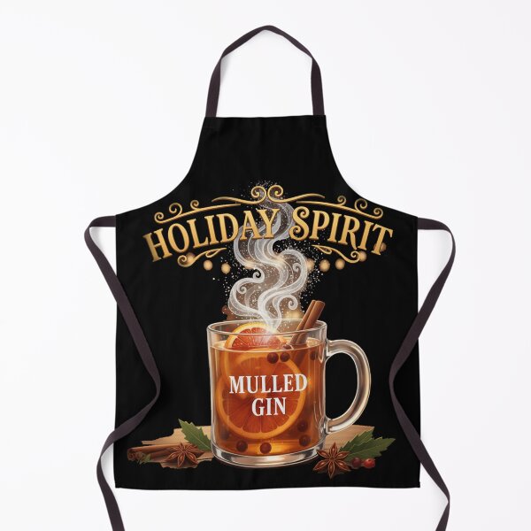 Item preview, Holiday Spirit Mulled Gin - Warm Winter Cocktail Illustration designed and sold by Fun-and-joy.