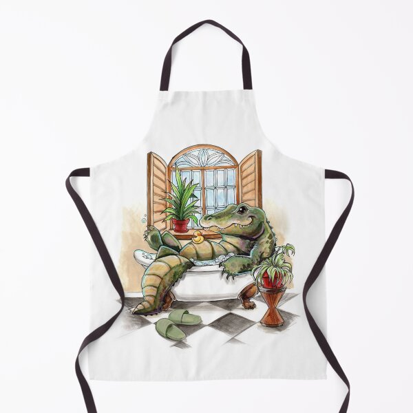 Item preview, Bathtime Gator designed and sold by ArtOfBianca.