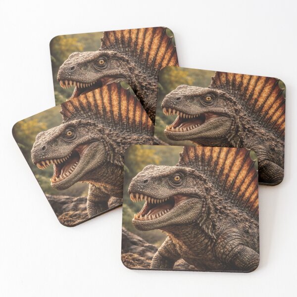 Item preview, Sun-Kissed Apex of the Paleozoic: Dimetrodon's Ferocious Glare designed and sold by PrehistoryPulse.