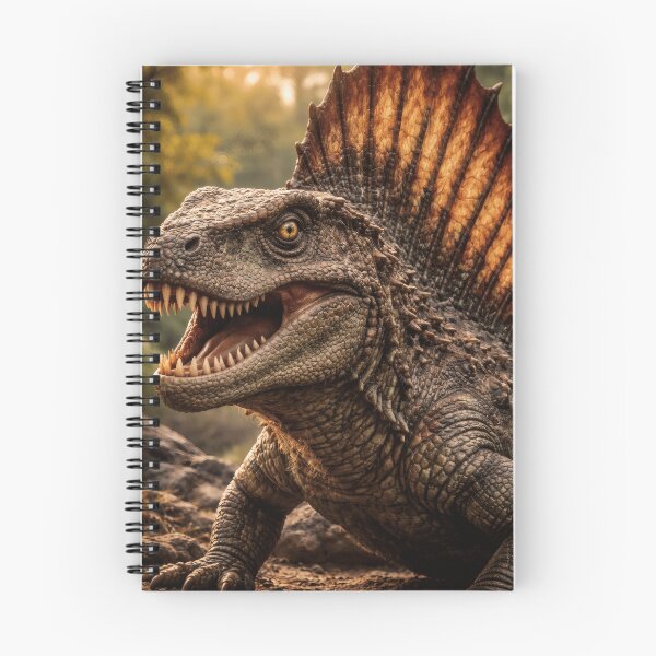 Item preview, Sun-Kissed Apex of the Paleozoic: Dimetrodon's Ferocious Glare designed and sold by PrehistoryPulse.