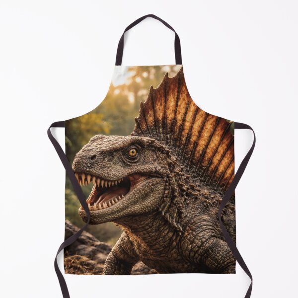 Item preview, Sun-Kissed Apex of the Paleozoic: Dimetrodon's Ferocious Glare designed and sold by PrehistoryPulse.