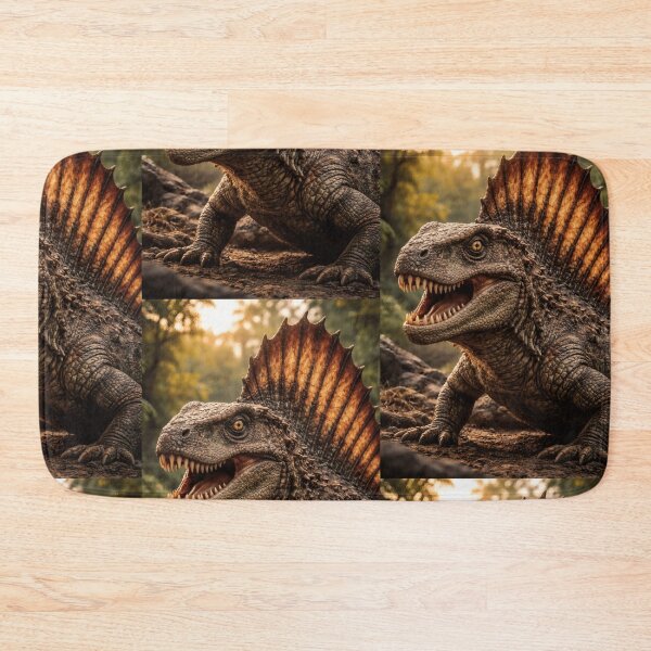 Item preview, Sun-Kissed Apex of the Paleozoic: Dimetrodon's Ferocious Glare designed and sold by PrehistoryPulse.