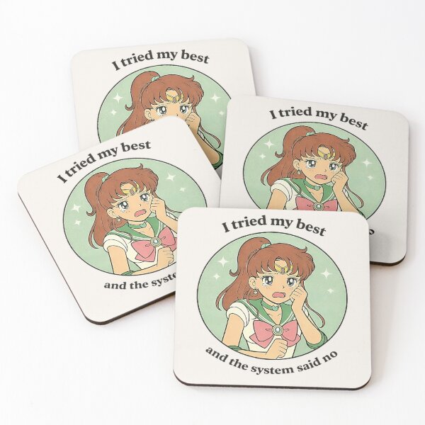 Item preview, Sailor Moon Relatable Anime Meme – Tried My Best System Failure Aesthetic designed and sold by AS94 Creative Designs.