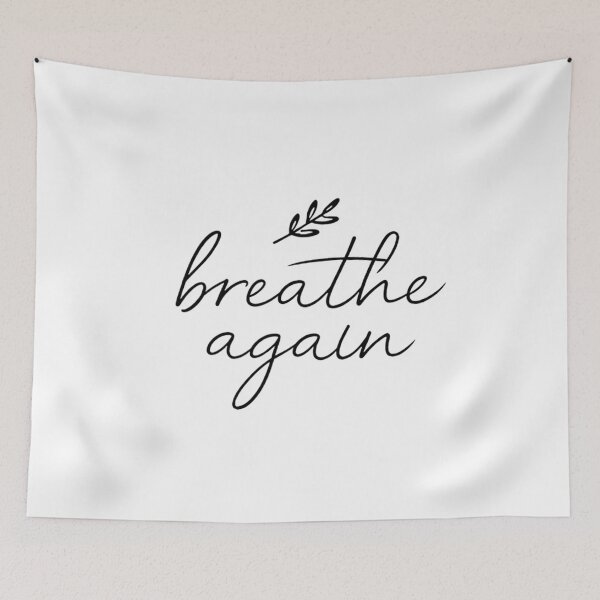 Item preview, Breathe Again – Minimal Mindfulness Script Typography designed and sold by SoulenCify.