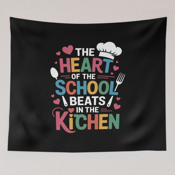 Item preview, The Heart Of The School Beats In The Kitchen Lunch Lady5  designed and sold by NailMolisa.