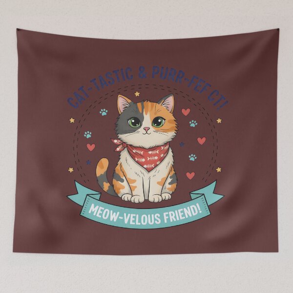 Item preview, Purr-fect Meow-velous Friend: Cute Calico Cat designed and sold by THE-DAILY-DRIPS.
