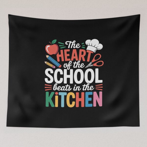 Item preview, The Heart Of The School Beats In The Kitchen lunch lady9  designed and sold by NailMolisa.