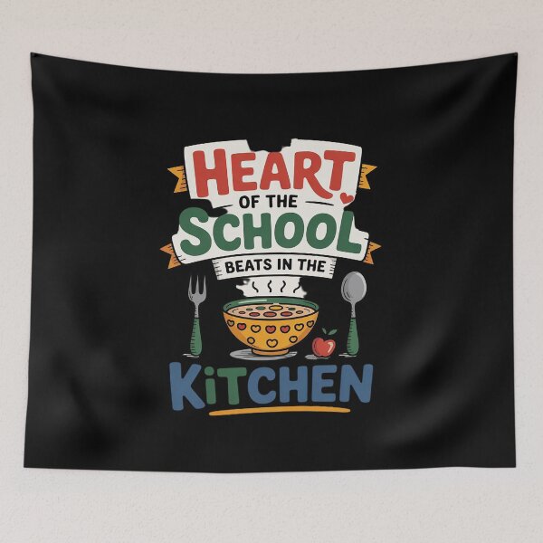 Item preview, The Heart of The School Beats in The Kitchen Lunch Lady10.  designed and sold by NailMolisa.