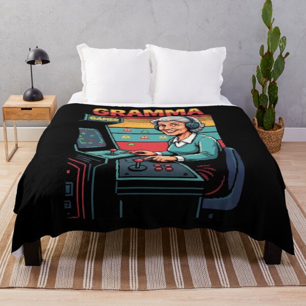 Item preview, Pixel Art Gamer Grandma Retro Gaming Design designed and sold by Uglyandcute.