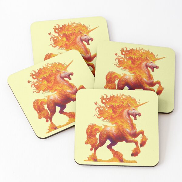 Item preview, Fire spirit, the magical unicorn designed and sold by LoneAngel.
