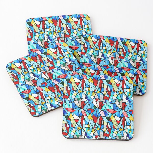 Item preview, Geometric design, colorful lines, curves, surfaces, ornaments, glass shards designed and sold by G-M-Designs.