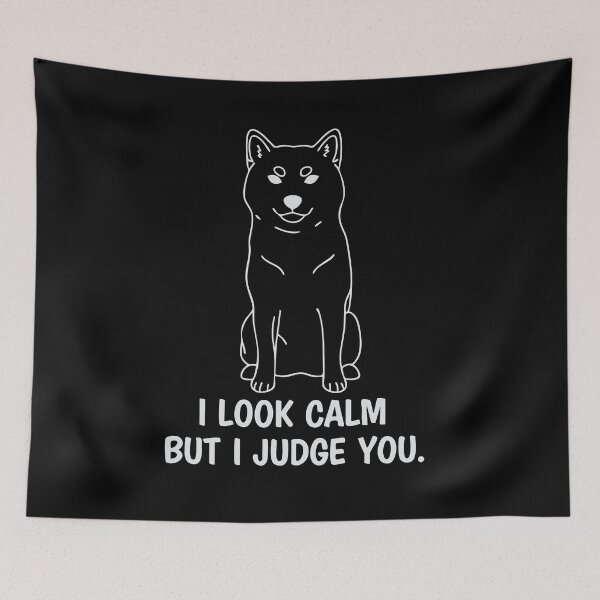 Item preview, Judging Shiba Inu Line Art designed and sold by Tong4130.