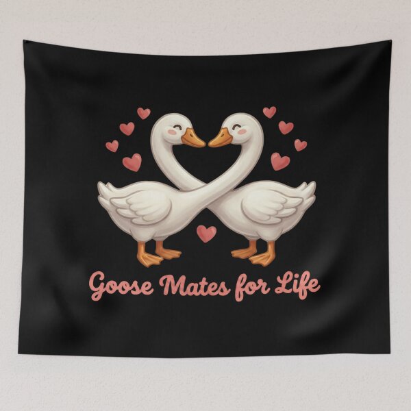 Item preview, Goose Mates For Life - Cute Valentine's Goose in love designed and sold by Muse Merch.