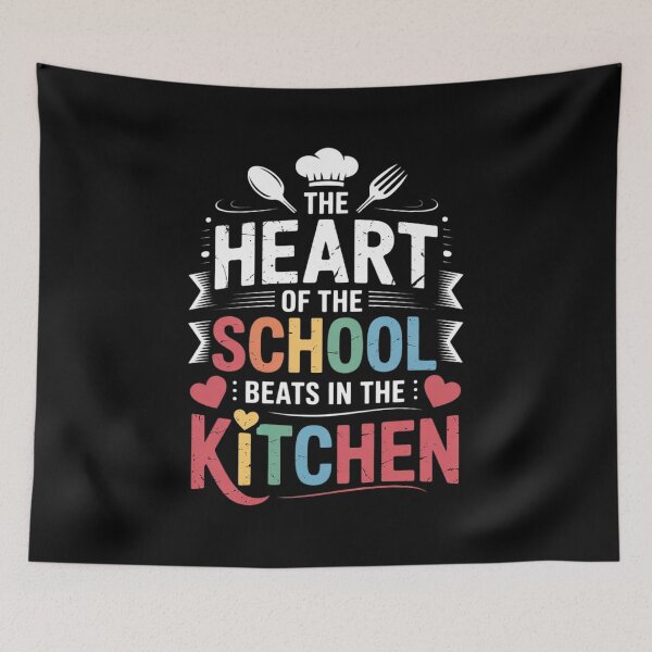 Item preview, The Heart Of The School Beats In The Kitchen Lunch Lady13  designed and sold by NailMolisa.