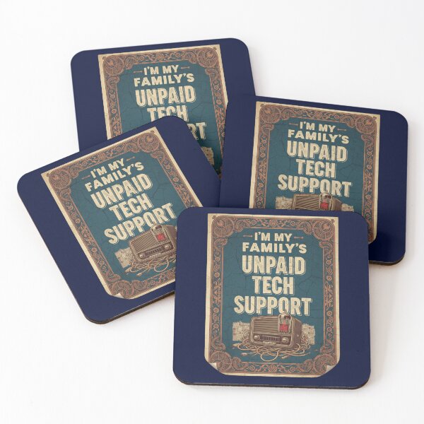 Item preview, Vintage Unpaid Tech Support - Retro Aesthetic IT Humor Graphic designed and sold by axiksa10.
