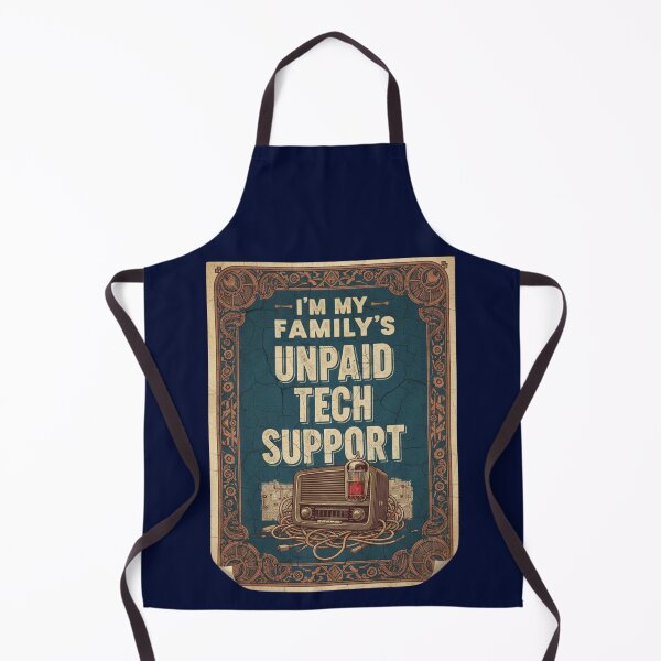 Item preview, Vintage Unpaid Tech Support - Retro Aesthetic IT Humor Graphic designed and sold by axiksa10.