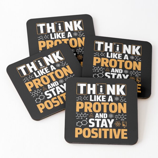 Item preview, Think Like a Proton Stay Positive Science Art designed and sold by flagylART.