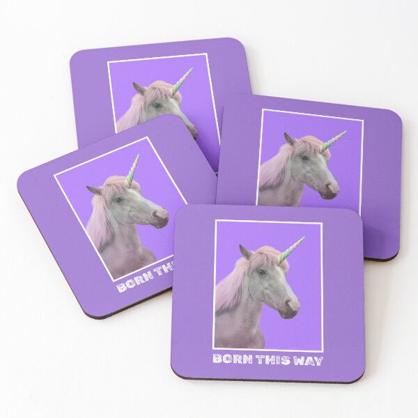 Item preview, BORN THIS WAY Unicorn designed and sold by JusTiceT-shirts.