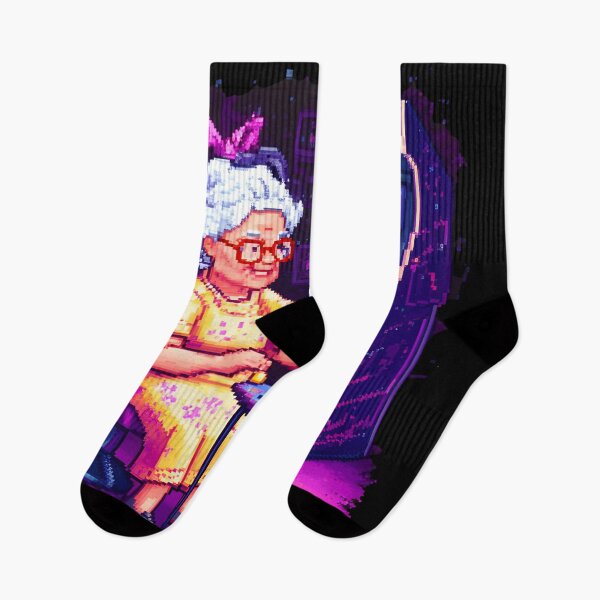 Item preview, Pixel Art Gamer Grandma Retro Gaming Design designed and sold by Uglyandcute.