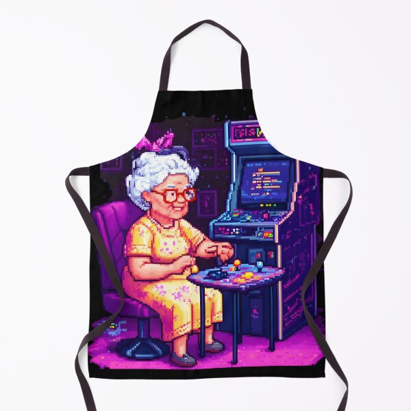 Item preview, Pixel Art Gamer Grandma Retro Gaming Design designed and sold by Uglyandcute.