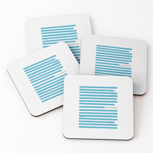 Item preview, Just Simplify - Blue Aesthetic Minimalist Quote designed and sold by BelchiorCanizo.