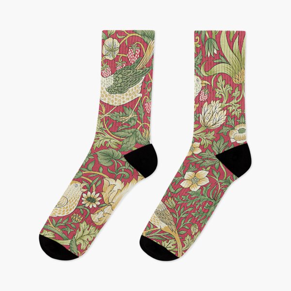 Item preview, William Morris Strawberry Thief Red designed and sold by maniacfitness.