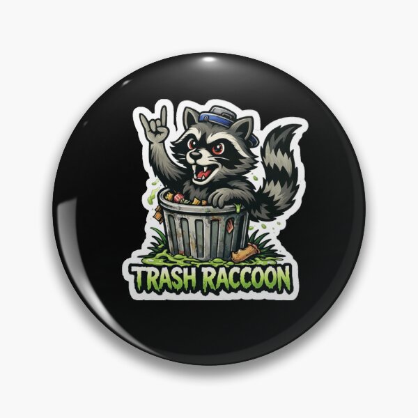 Item preview, Trash Raccoon – Rebel Sticker Style Illustration designed and sold by zuzzelek44.