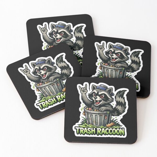 Item preview, Trash Raccoon – Rebel Sticker Style Illustration designed and sold by zuzzelek44.